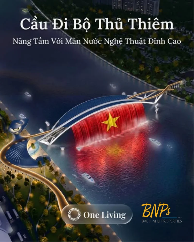 Chu kỳ tăng trưởng phi mã của địa ốc khi cầu đi bộ Thủ Thiêm sắp có nhạc nước - Bách Như Properties - Bnps
