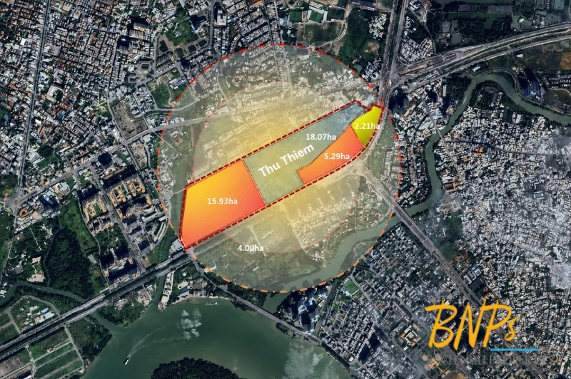 Vị trí "kim cương" và quy mô chi tiết của dự án ga Thủ Thiêm - Bách Như Properties - Bnps